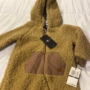 Kids one piece can be used as snowsuit 12 months. NWT. $25